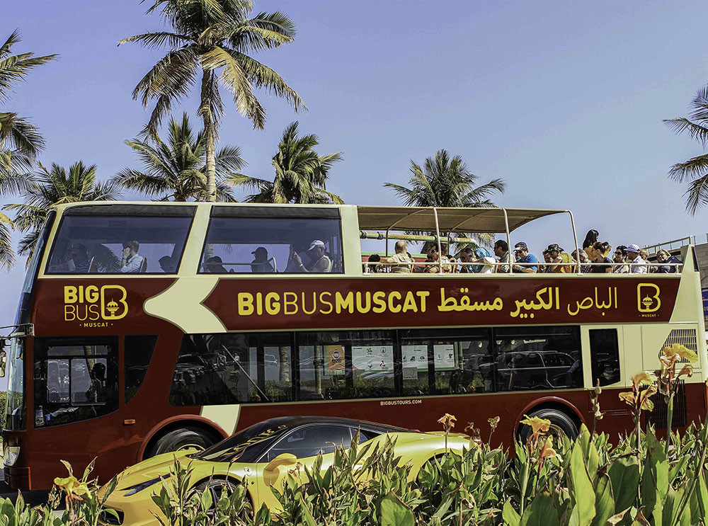 Big Bus Muscat sightseeing tour bus