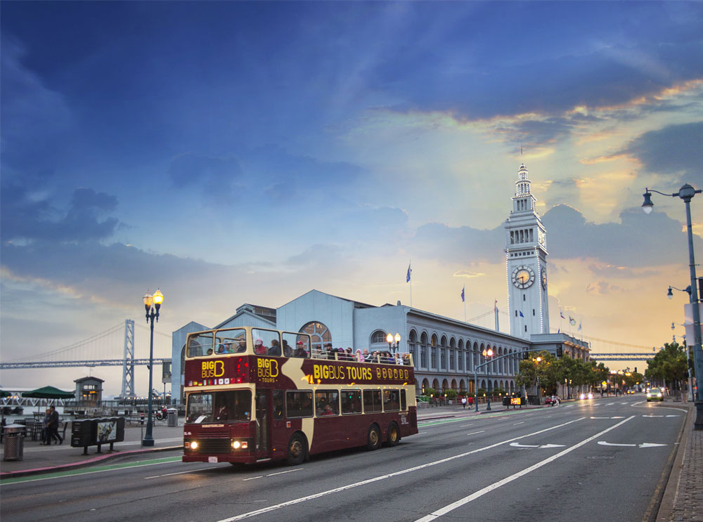 Big Bus sightseeing bus in San Francisco