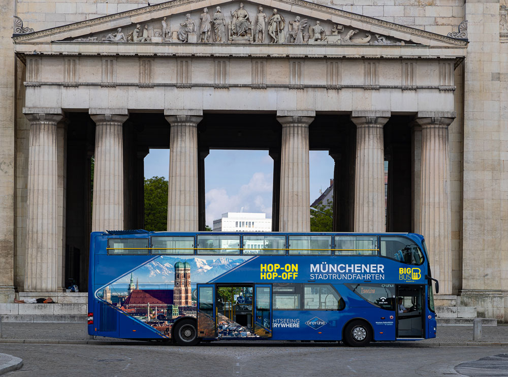 Blue Big Bus Tours hop on hop off bus