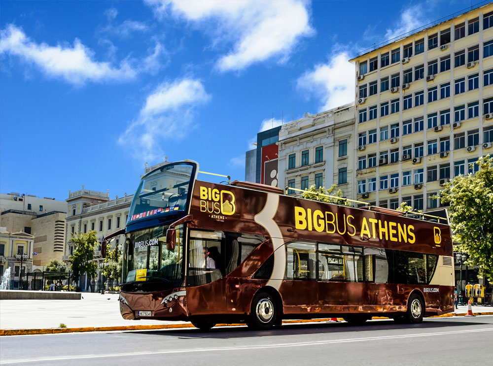 Big Bus Tours hop on hop off bus in Athens