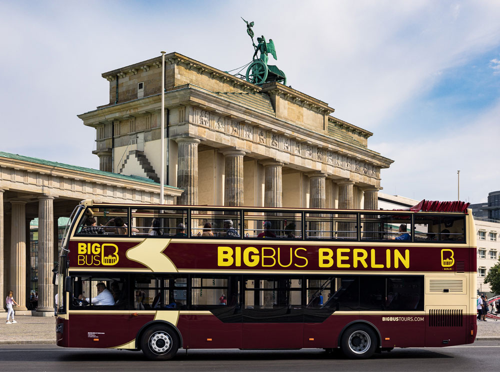 Big Bus Tours hop on hop off bus in Berlin
