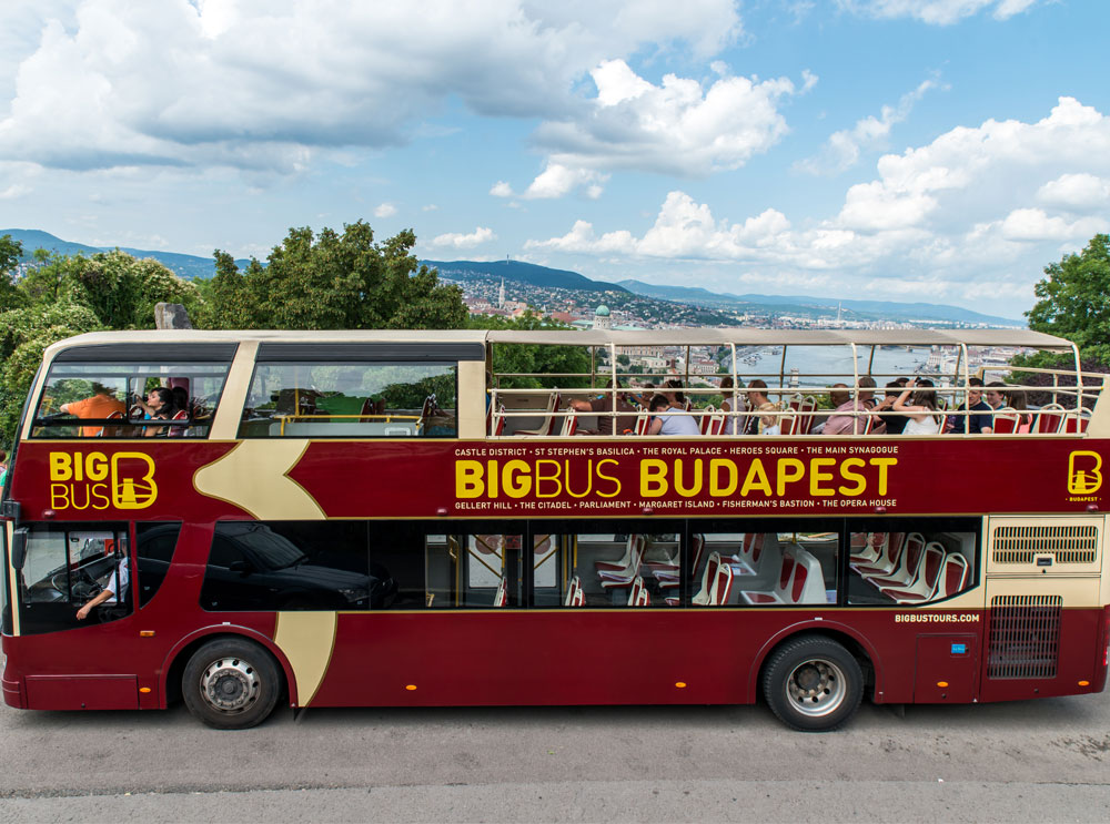 Big Bus Tours sightseeing bus in Budapest