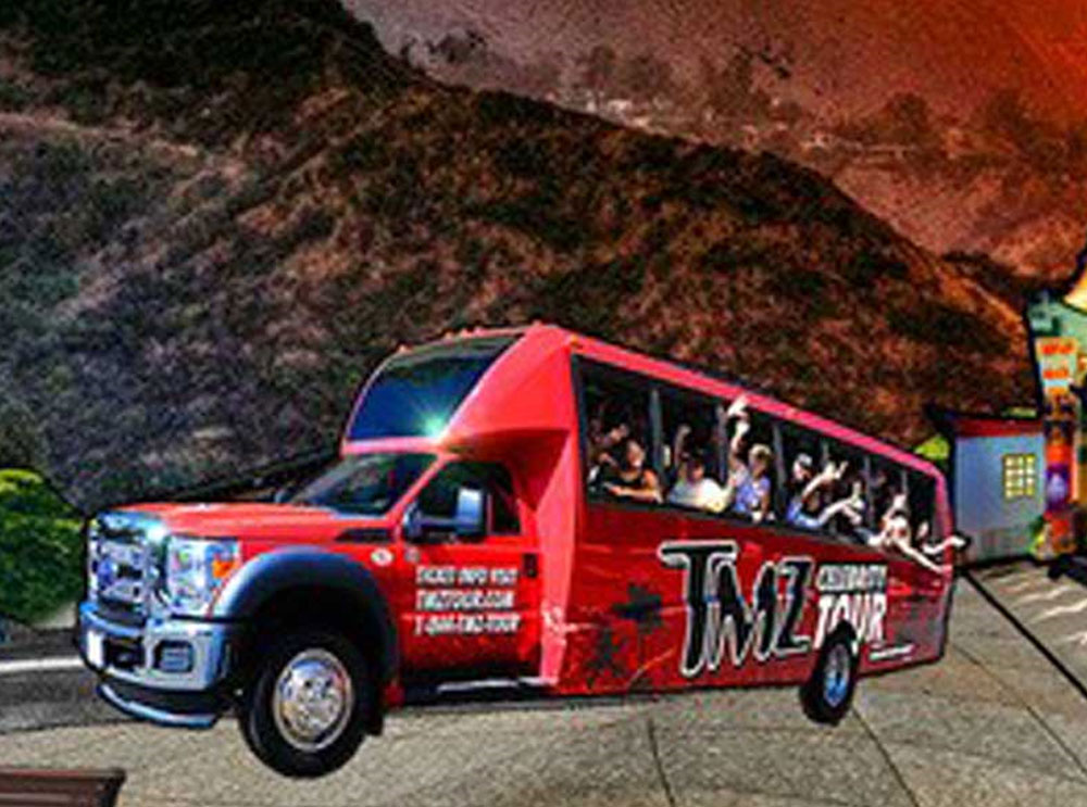 Graphic of TMZ celebrity tour