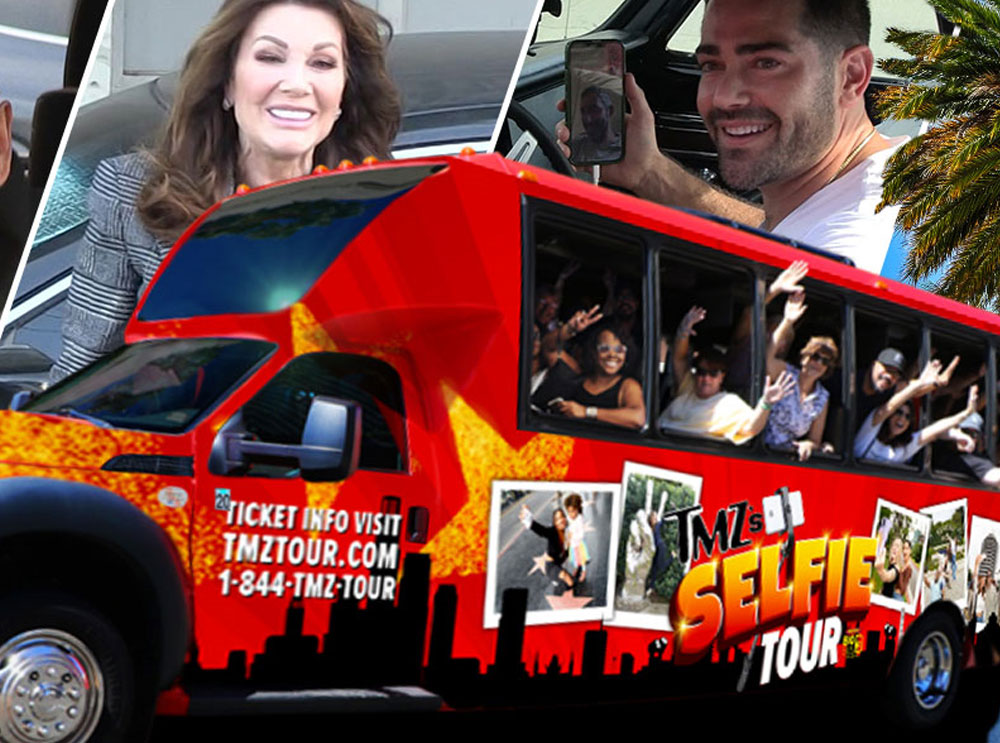 Pasajeros en autobús TMZ Selfie Tour