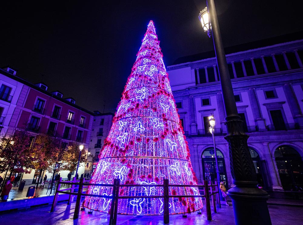 Christmas tree in Madrid 