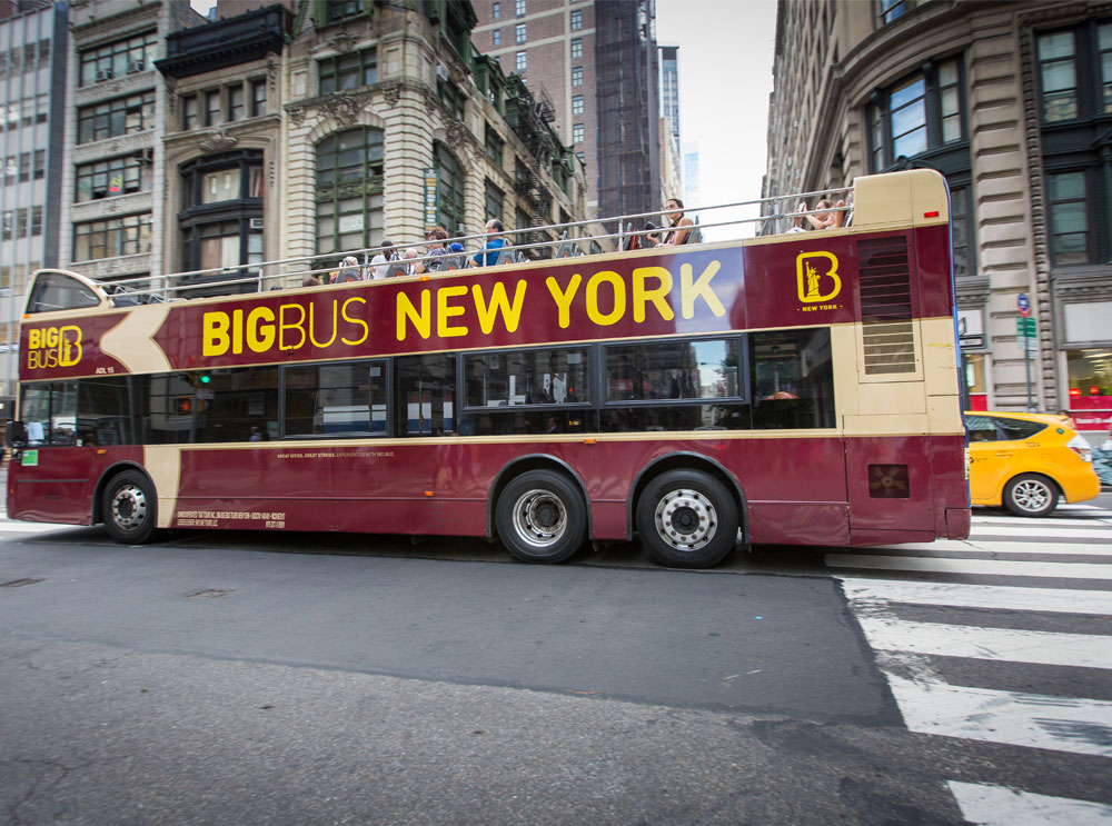 Big Bus Tour sightseeing bus in New York
