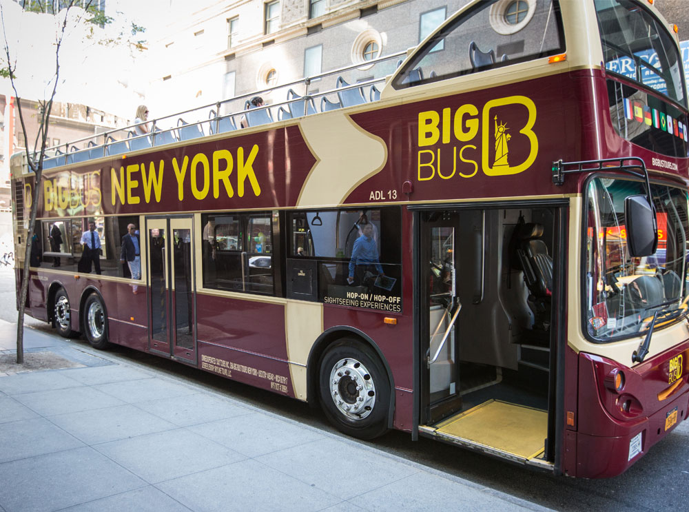 Ein New Yorker Bus von Big Bus Tours