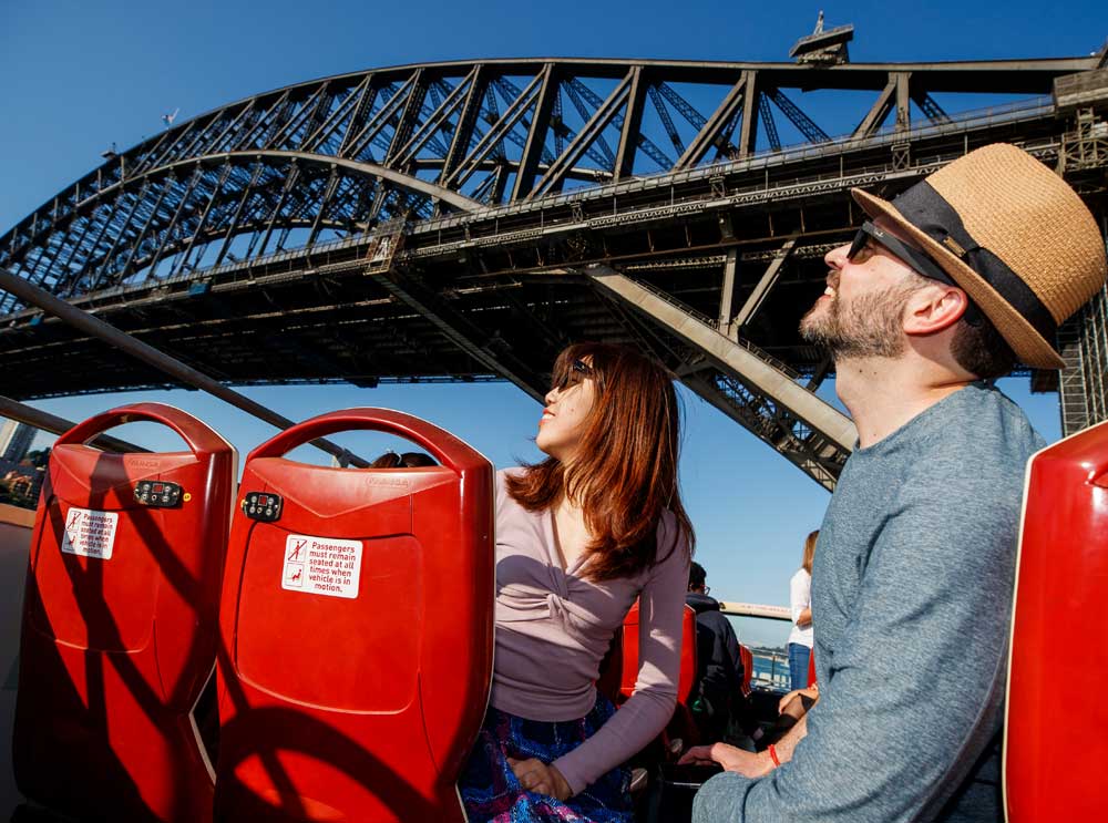 Views of the Sydney Harbour Bridge from Dawes Point