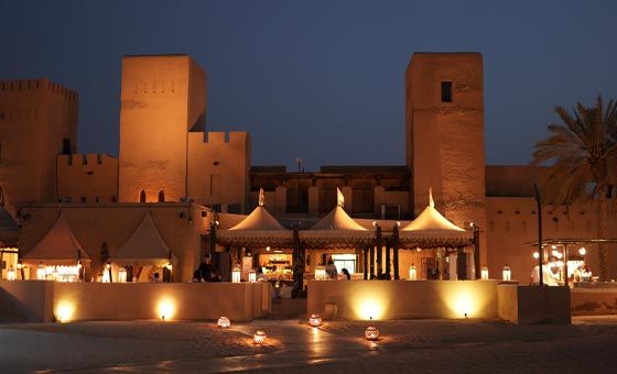 Evening Desert Fortress Dinner