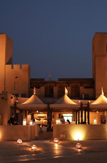 Evening Desert Fortress Dinner