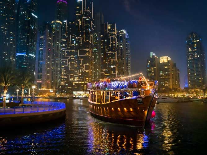 Dubai Marina Luxury Dhow Dinner Cruise image