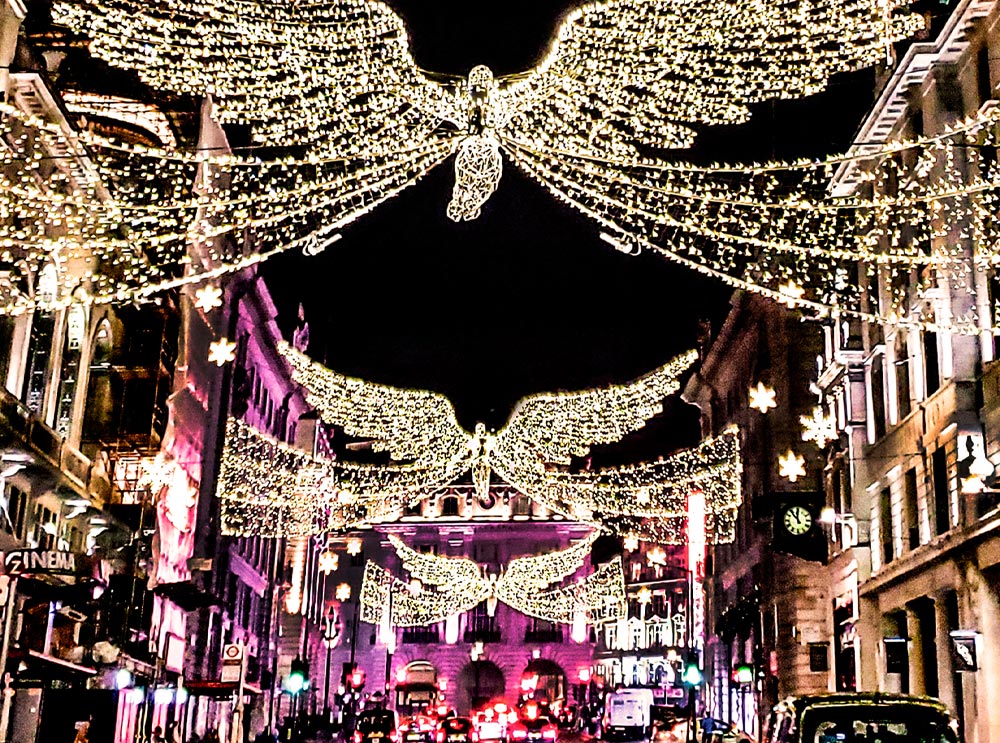 Weihnachtsbeleuchtung in der Regent Street