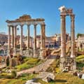 Blick auf das Forum Romanum in Rom