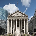 View of the Royal Exchange in London