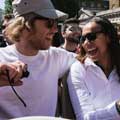 Couple laughing on board a Big Bus Tour