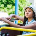 Little girl on a Big Bus tour