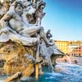 Piazza Navona-Brunnen in Rom
