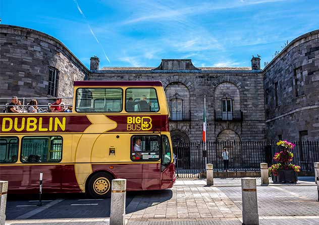 Big Bus Tours Dublin beside Kilmainham Gaol
