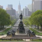 view of Benjamin Franklin Parkway in Philadelphia