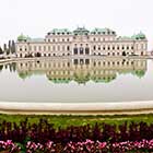 Vista del Palacio de Belvedere en Viena