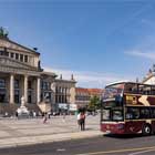 View of Big Bus in front of the Gendarmenmarkt in Berlin