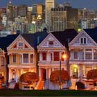 Ansicht der „Painted Ladies“-Häuser in San Francisco