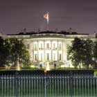 The White House in Washington DC at night