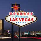 Das „Welcome to Fabulous Las Vegas“-Schild in der Nacht