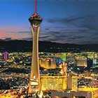 Das Las Vegas Stratosphere in der Nacht