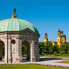 Blick auf den Diana Temple in München