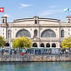 Big Bus Tours Munich Hauptbahnhof with water view