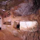 Engraved stone in the Catacombs of Saint Sebastian 