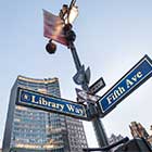 Fifth Avenue Straßenschild in New York