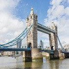 Vista del Tower Bridge di Londra