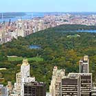 Vista dall'alto di Central Park a New York