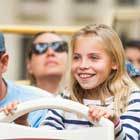Little girl on a Big Bus Tour