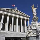 Vista del Parlamento de Viena
