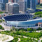 Blick auf das Soldier Field in Chicago