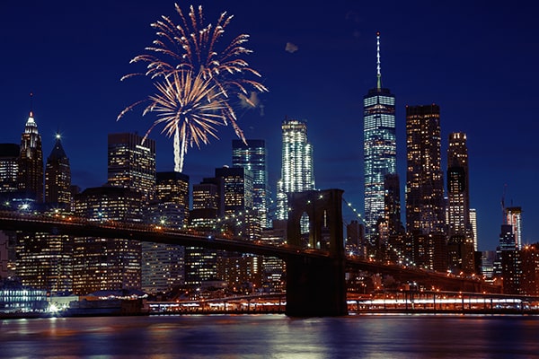 New Yorker Feuerwerk