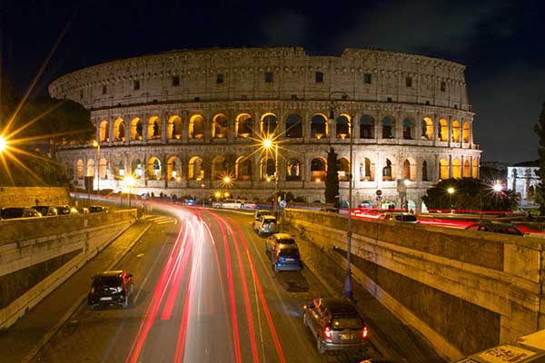 Colosseum in the dark
