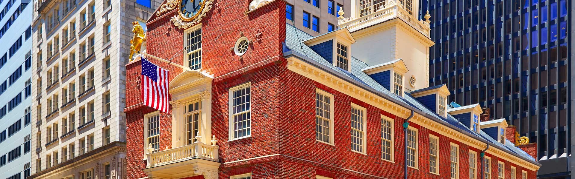 View of Old State House in Boston
