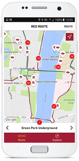 london big bus tour app