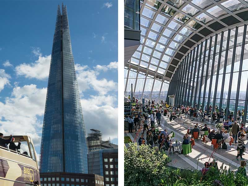 The Shard and Sky Garden in London