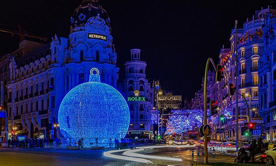 Ver las mejores luces navideñas de Madrid