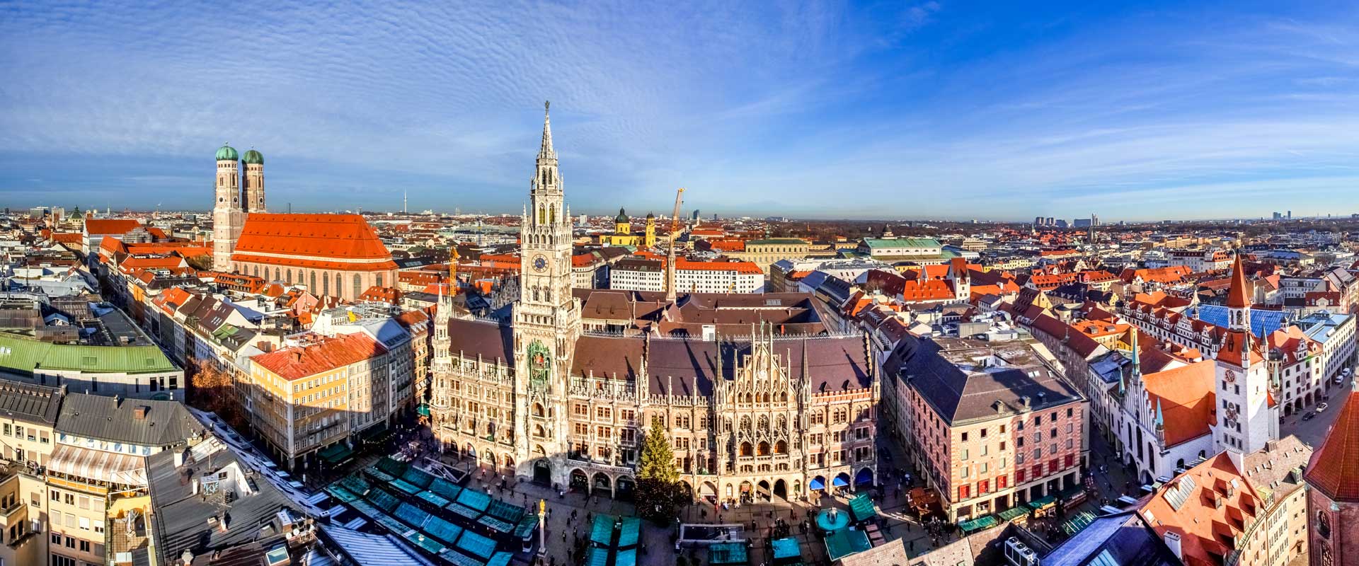 Blick auf den Marienplatz in München
