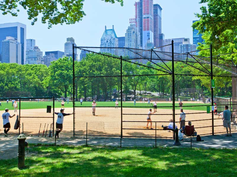 Hecksher Ballfield in Central Park, New York