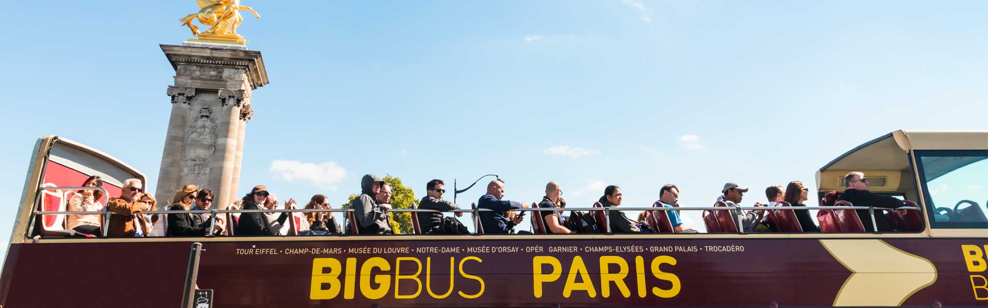 Big Bus tour passengers