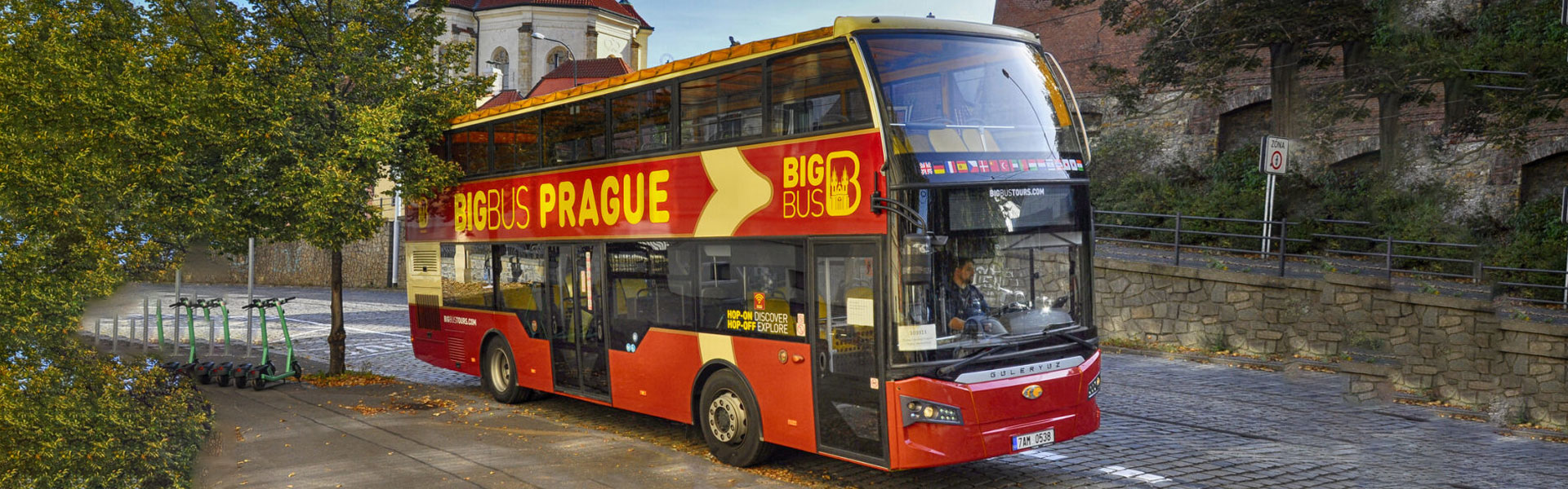 Find a Big Bus stop in Prague