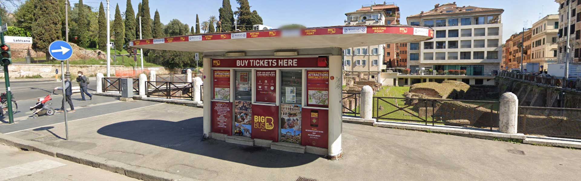 Big Bus Tours Rome Information Kiosk at the Colosseum