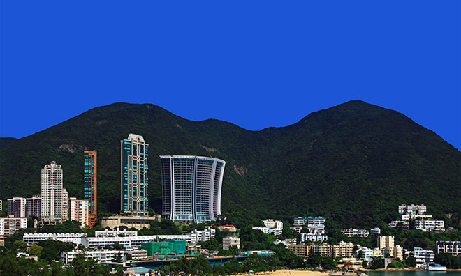 View of Aberdeen Stanley skyline Hong Kong View of Aberdeen Stanley skyline Hong Kong